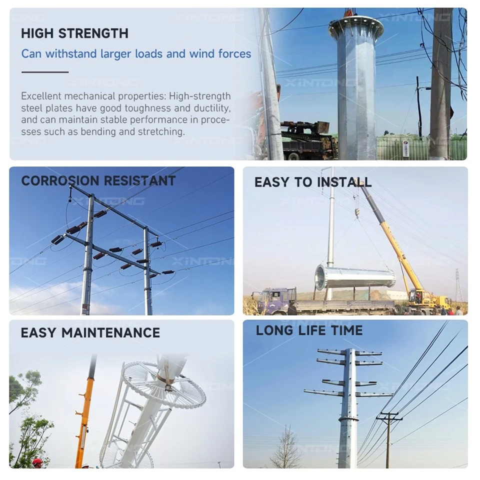 Premium Steel Transmission Pole high quality